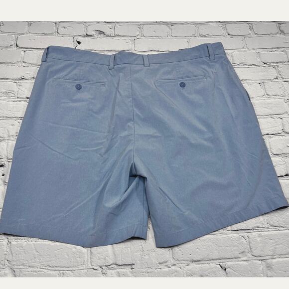 Vineyard Vines Men's Flat Front Shorts - Light Blue and Navy - Picture 7 of 7